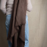 Frankie Cashmere Wrap | Chocolate
