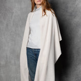 cashmere wrap in cream