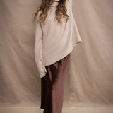 Fisherman Swing Cashmere Sweater | Oyster