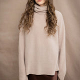 Fisherman Swing Cashmere Sweater | Oyster