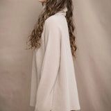 Fisherman Swing Cashmere Sweater | Oyster