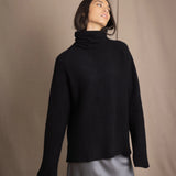 Fisherman Swing Cashmere Sweater |  Black