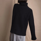 Fisherman Swing Cashmere Sweater |  Black
