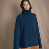 Fisherman Swing Cashmere Sweater | Teal