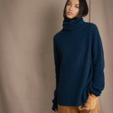 Fisherman Swing Cashmere Sweater | Teal
