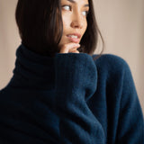 Fisherman Swing Cashmere Sweater | Teal