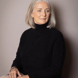 Flaithiúlach Cashmere Aran Sweater | Black