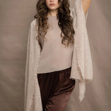 Frankie Cashmere Wrap | Oyster