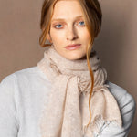 light luxury cashmere scarf in beige