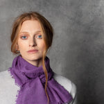 light luxury cashmere scarf in bright purple