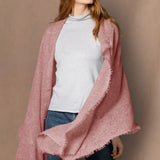 Frankie Cashmere Wrap | Pink Terracotta