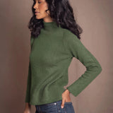 Kaschmir-Rollkragenpullover „Full Bloom“ | Rote Bete
