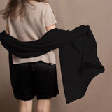 Full Bloom Cashmere Wrap | Black