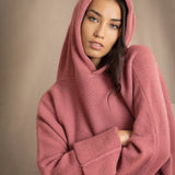 Moss Hooded Weekender Sweater | Sand Rose
