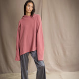 Moss Hooded Weekender Sweater | Sand Rose