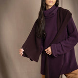 Full Bloom Cashmere Scarf | Truffle/Cassis