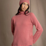 Full Bloom Cashmere Turtleneck Sweater