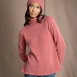 Harri Cashmere Beanie Hat | Sand Rose