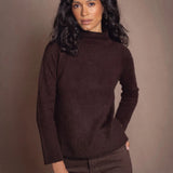 Full Bloom Cashmere Turtleneck Sweater | Truffle