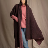 Full Bloom Cashmere Wrap | Truffle/Sand Rose