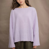 Grace Boyfriend Cashmere Sweater | Pastel Lilac