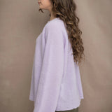 Grace Boyfriend Cashmere Sweater | Pastel Lilac