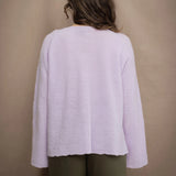 Grace Boyfriend Cashmere Sweater | Pastel Lilac