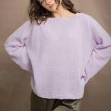 Grace Boyfriend Cashmere Sweater | Pastel Lilac