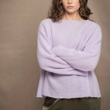 Grace Boyfriend Cashmere Sweater | Pastel Lilac