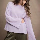 Grace Boyfriend Cashmere Sweater | Pastel Lilac