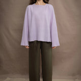 Grace Boyfriend Cashmere Sweater | Pastel Lilac