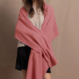 Grace Cashmere Wrap | Sand Rose