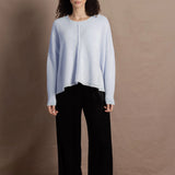 Pure 100% Cashmere Sweater in Pale Blue