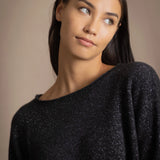 Cropped Hailey Cashmere Sweater | Glisten Storm