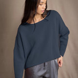 Cropped Hailey Cashmere Sweater | Ink