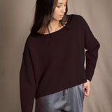 Cropped Hailey Cashmere Sweater | Truffle