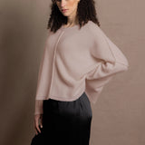 Hailey Oversized Cashmere Sweater | Oyster