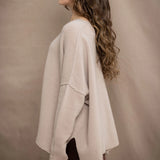 Hailey Oversized Cashmere Sweater | Oyster