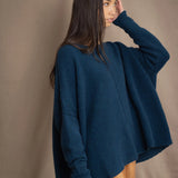 Hailey Oversized Cashmere Sweater | Teal