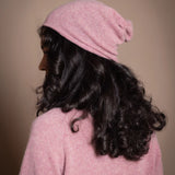 Harri Cashmere Beanie Hat | French Rose