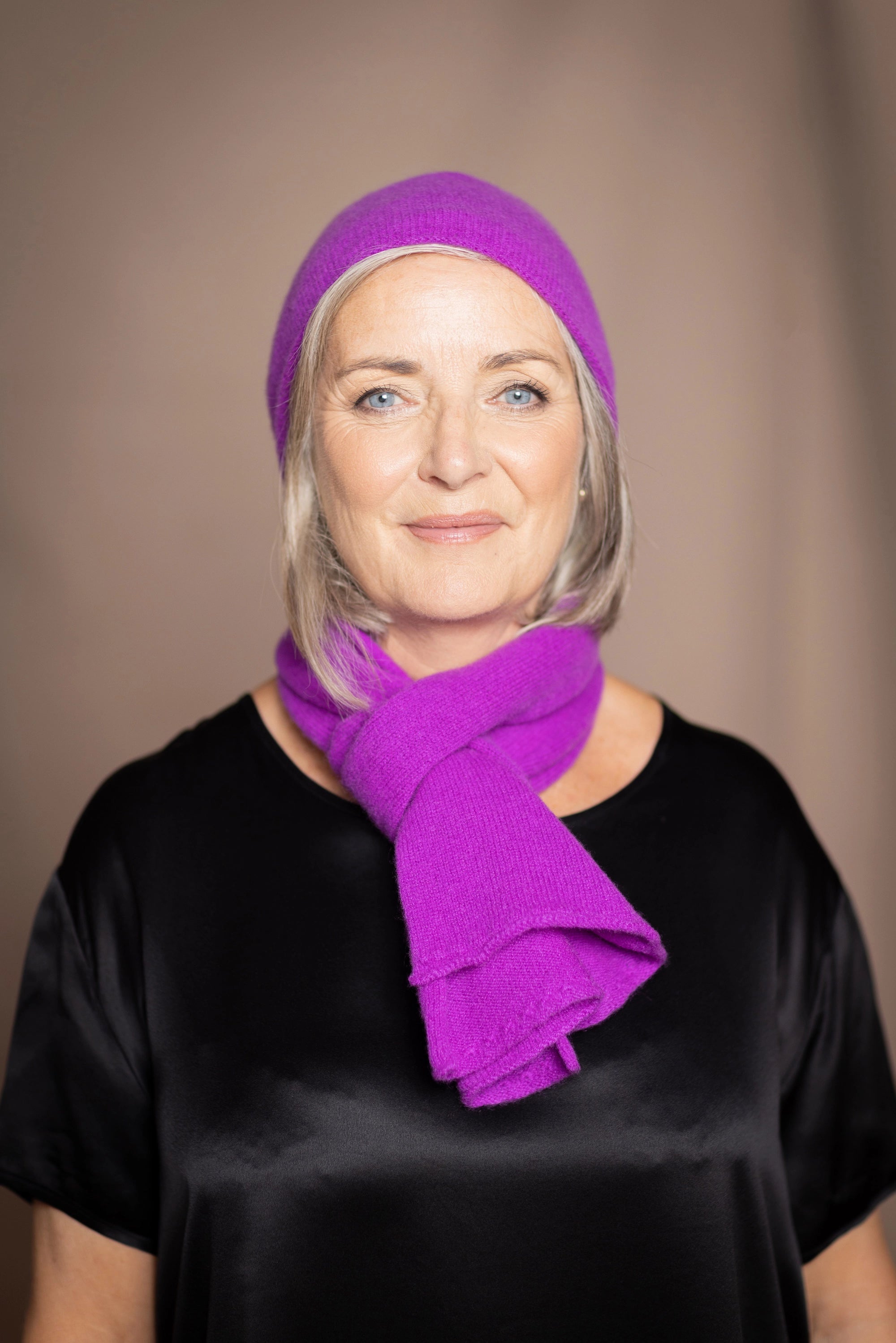 Sarah Cashmere Scarf | Royal Purple