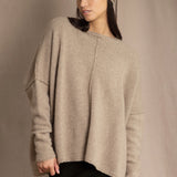 Hailey Oversized Cashmere Sweater | Glisten Natural