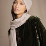 Harri Cashmere Beanie Hat | Oyster
