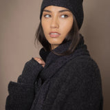 Harri Cashmere Beanie Hat | Glisten Storm