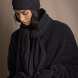 Harri Cashmere Beanie Hat | Glisten Storm