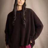 Hailey Oversized Cashmere Sweater | Truffle