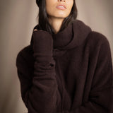 Moss Unisex Cashmere Snood | Truffle