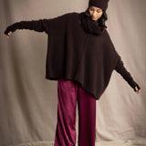 Hailey Oversized Cashmere Sweater | Truffle