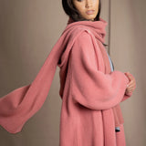 Moss Hooded Cardi Coat | Sand Rose
