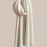 Jessie Cashmere Wrap | Almost White